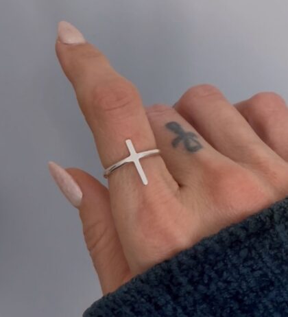 Anillo Fe en plata de ley 925